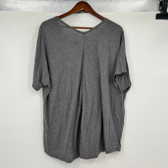 Disney Parks Authentic V-Neck bronze Sequin Mickey Mouse Gray Pullover Top sz XL - Picture 2 of 5